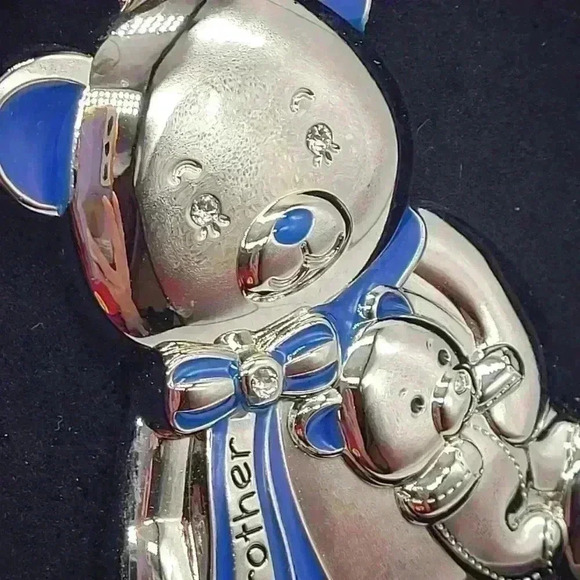 HARVEY LEWIS 2018 "BIG BROTHER  TEDDY" Christmas Tree Holiday Ornament Swarovski - Picture 5 of 10